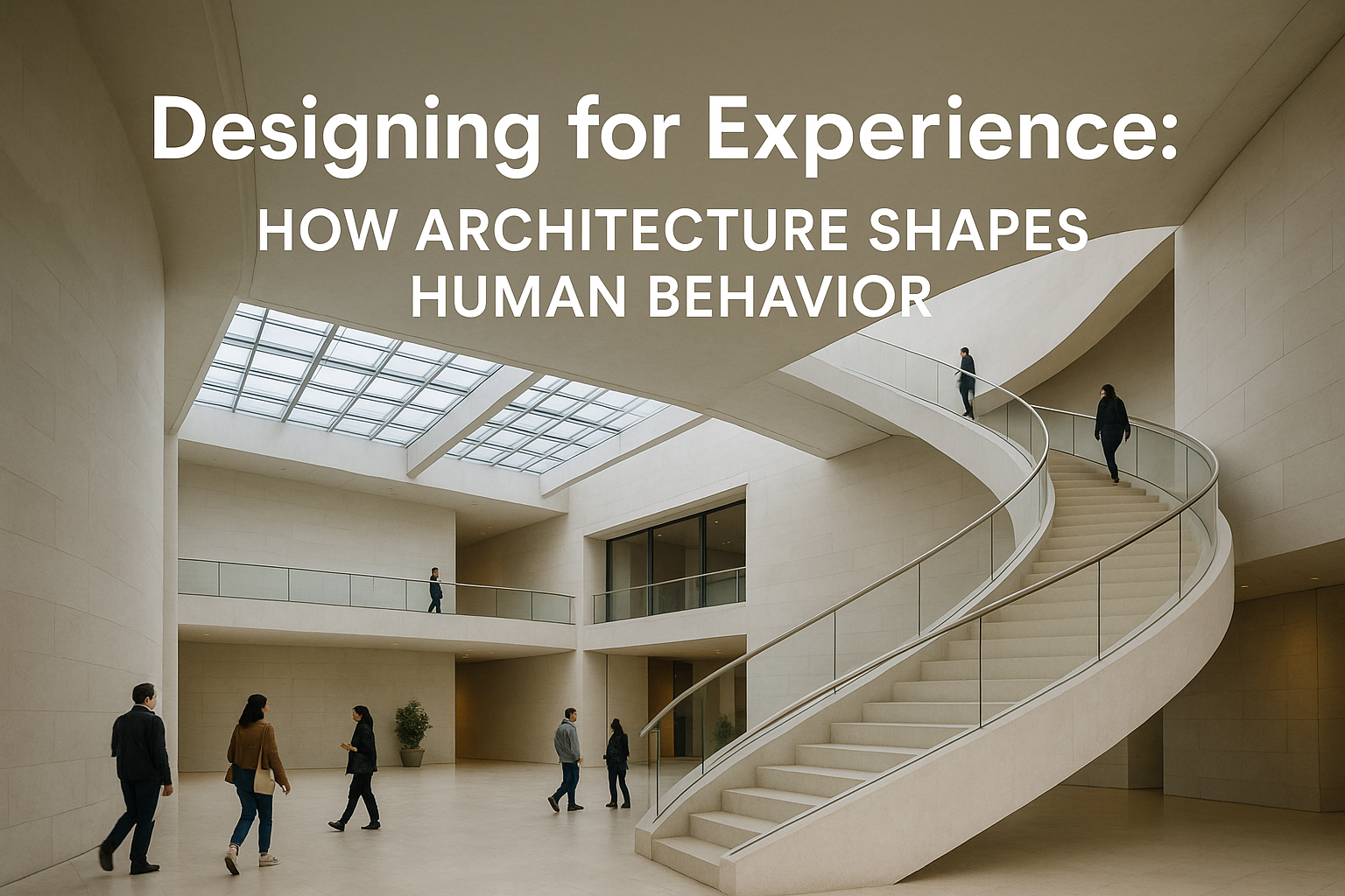 Ultra-modern human-centered architectural design influencing human behavior